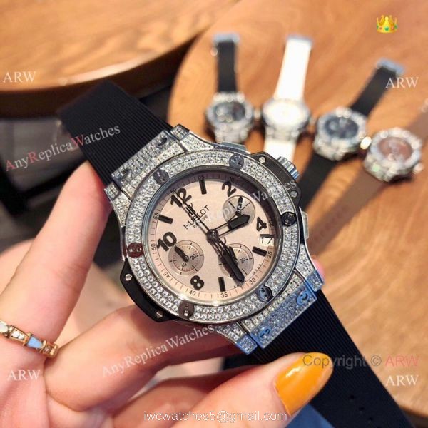 Buy Replica Hublot Big Bang Tutti Frutti SS Diamond Watches 40mm 3