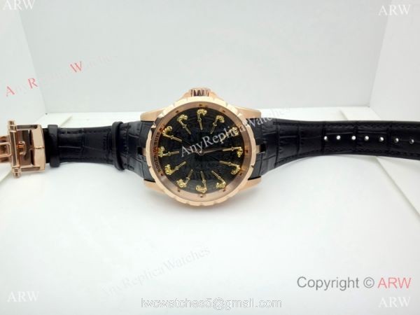New Roger Dubuis Excalibur RDDBEX0495 Automatic Watch Rose Gold 3