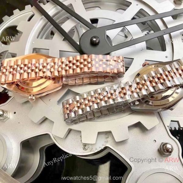 Fake Rolex Oyster Perpetual Datejust Yellow Gold Men 40mm Watch 3