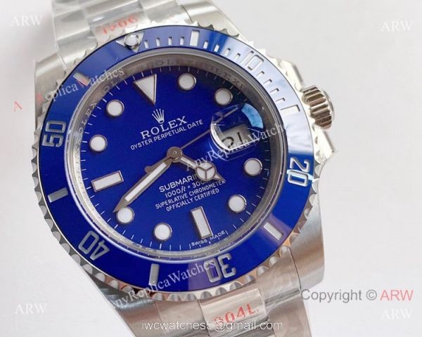 NEW Rolex Submariner Smurf Blue Ceramic Noob 3135 Replica Watch (V10) 3