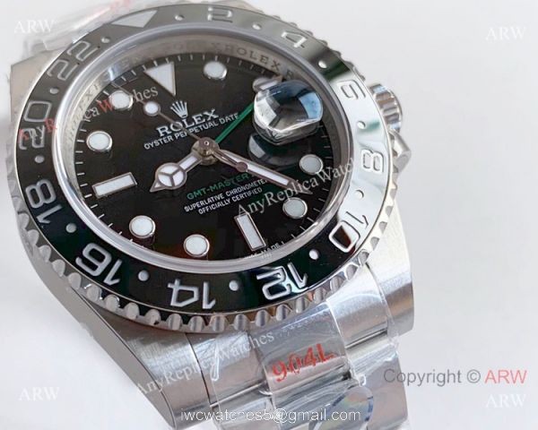 New Rolex GMT-Master II Stainless Steel 116710LN Noob 3135 Replica Watch (V10) 3