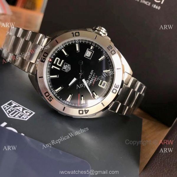 Swiss Tag Heuer Formula 1 CALIBRE 5 Bracelet Stainless Steel Black Face 3