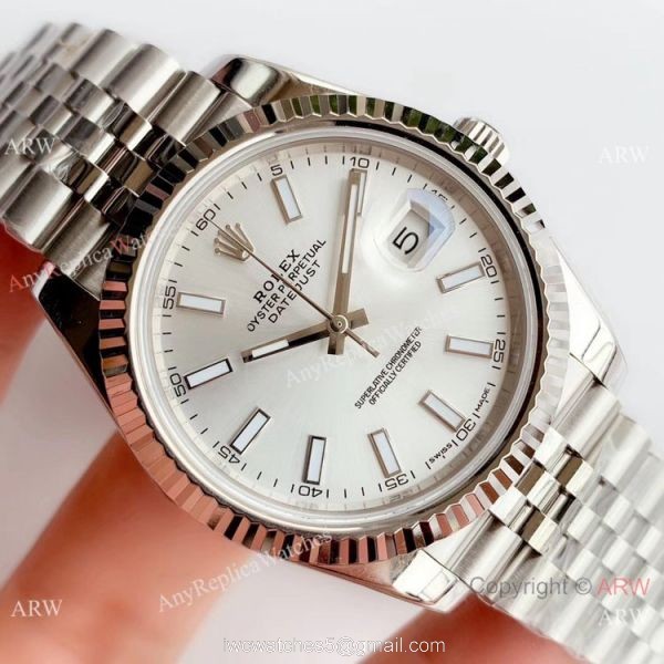 NEW UPGRADED Rolex Datejust II 41mm Silver Dial Jubilee Strap Watch V3 3
