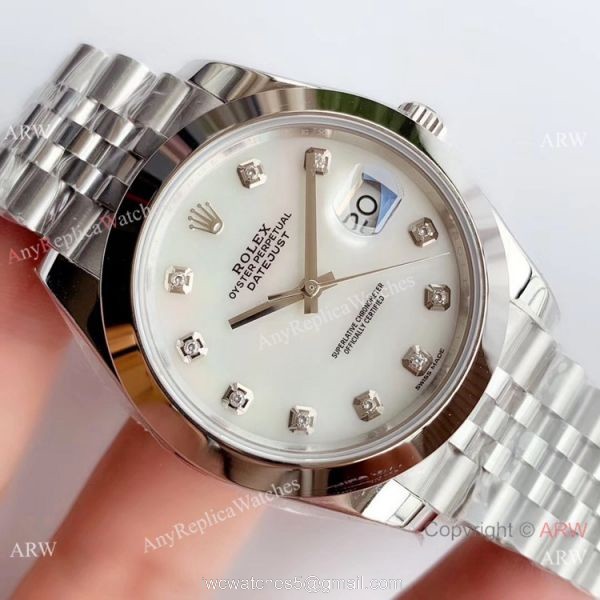 NEW Upgraded V3 Rolex Grade 1 Datejust II 41mm Ss White MOP Dial Watch 3