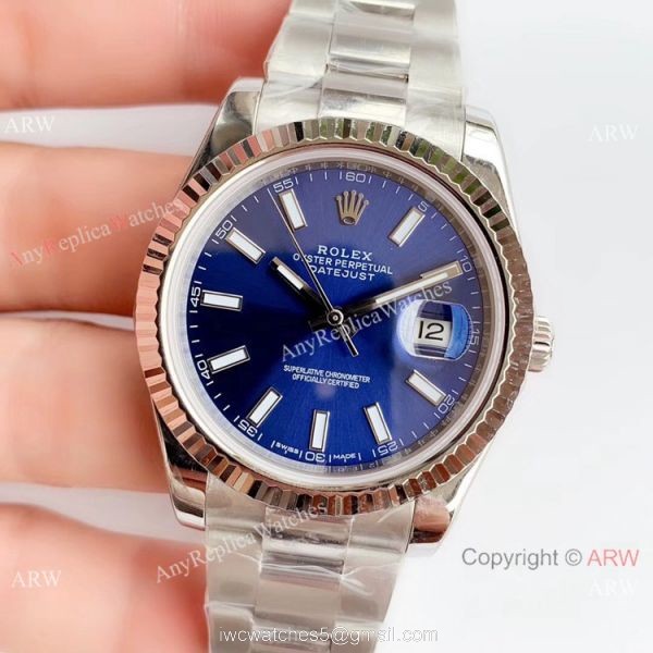 NEW Upgraded 3235 V3 Rolex Datejust 41 Stainless Steel Blue Dial Rolex Grade 1 Watch 3