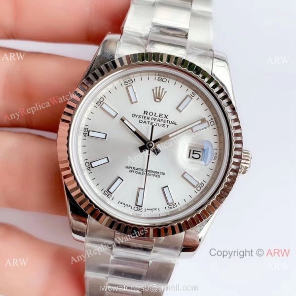 NEW Upgraded Swiss Copy Rolex Datejust II 3235 V3 Silver Face Watch 41mm 3