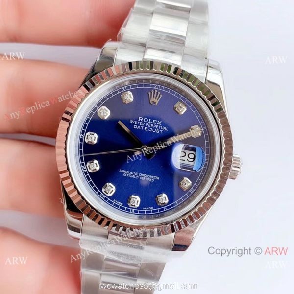 NEW Upgraded V3 Version Rolex Datejust II Blue Dial Oyster Watch Eta3235 3