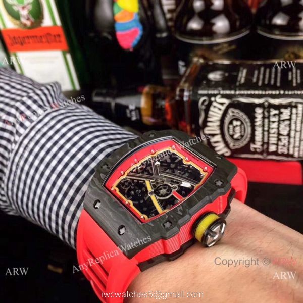 Swiss Copy Richard Mille RM67-02 Automatic Watch NTPT Carbon Skeletal Dial 48mm 3