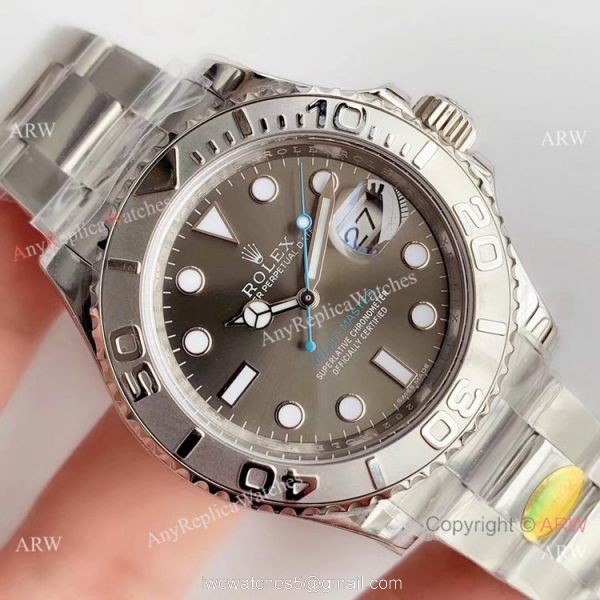 Rolex Yachtmaster 116622 Rhodium Grey Dial Swiss 3135 Noob Factory Watch 3