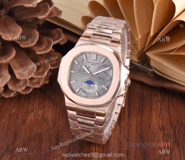 Patek Nautilus Rose Gold Power Reserve Men Watch Knock off Watches China 3