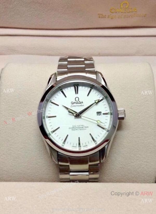 Copy Omega Seamaster Gauss Stainless Steel Black Dial Watch 39mm 3