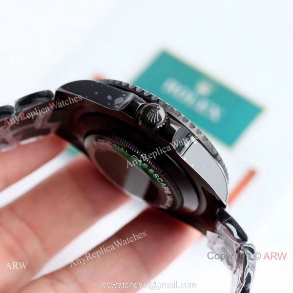 Rolex Sea Dweller 50th Anniversary Replica Watch All Black D-Green Dial KS Factory 2824 Movement 3