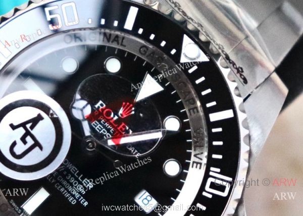 AJ Factory MAX Rolex Deepsea Black Replica Watch Stainless Steel 3