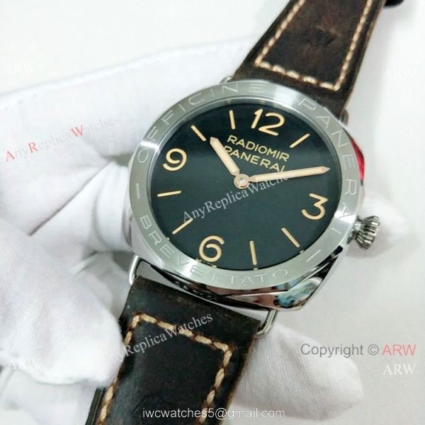 2019 Replica Radiomir Panerai PAM00685 Watch SS Brown Leather Strap 3