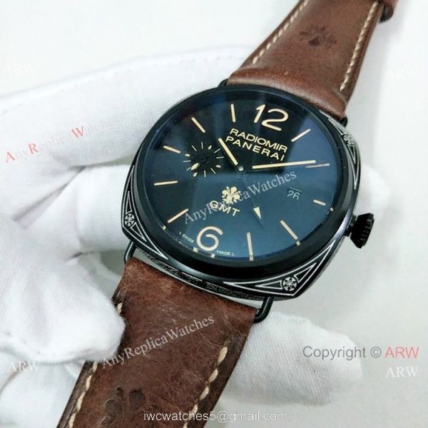 New Style Copy Panerai Radiomir Firenze Black Case Watch 45mm 3
