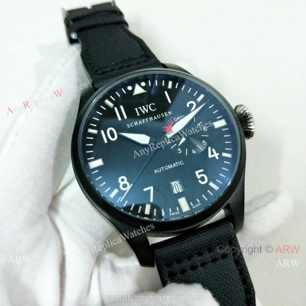 Copy IWC Big Pilot Top Gun Black Case Power Reserve Mens Watch IW501901 3