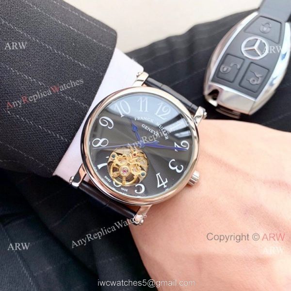 Clone Franck Muller Geneve Tourbillon Rose Gold Men Watch 42mm 3