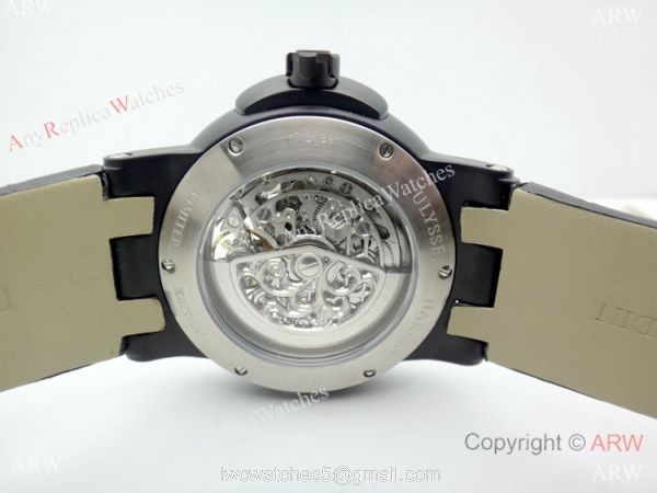 New Copy Ulysse Nardin Executive Dual Time All Black Watches 3