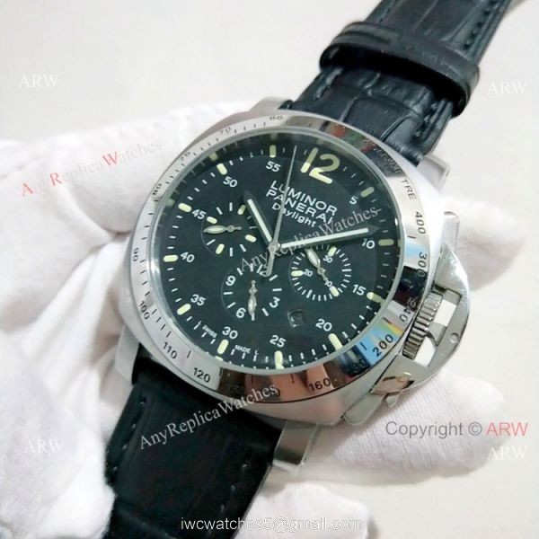 Panerai Luminor Daylight Automatic Watch SS Black Dial 3