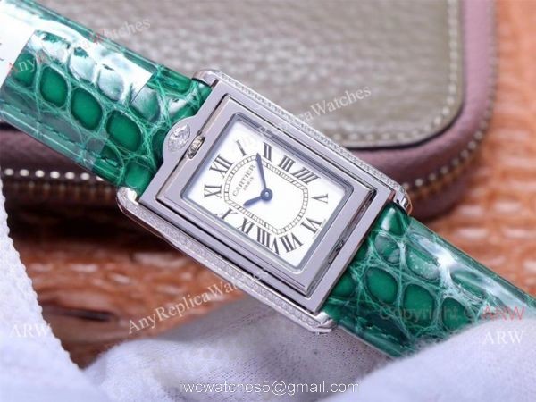 Swiss Grade Cartier Tank Basculante Lady Wrist Cabriolet Watch 3