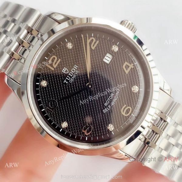 Swiss 2824 Tudor Geneve Rotor Self Winding Watch Stainless Steel Diamond Dial Watch 3
