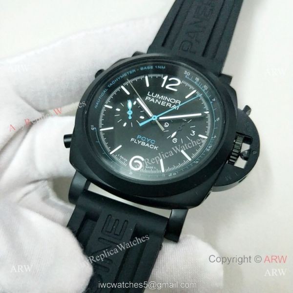 2019 Copy Panerai Luminor PCYC Flyback Automatic Black Watch PAM788 3