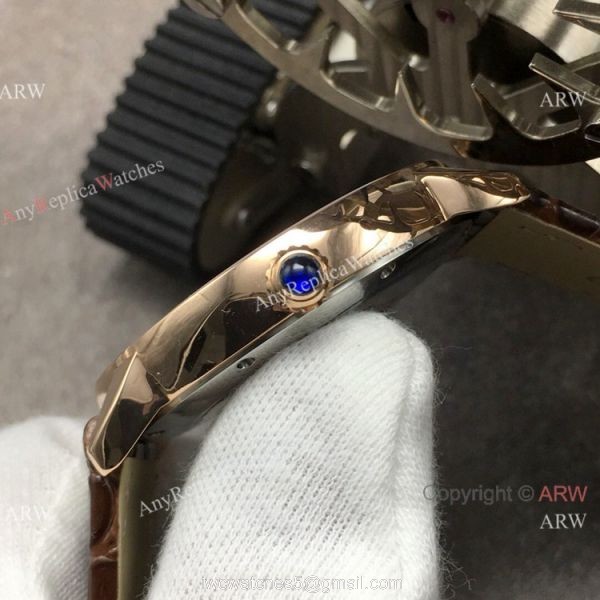 (GB Factory)Swiss Copy Cartier Ronde Solo De Watch Rose Gold Diamond 3