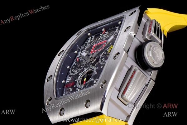 KV Factory Replica Richard Mille RM011-FM Black Kite Flyback Chronograph Watch 3