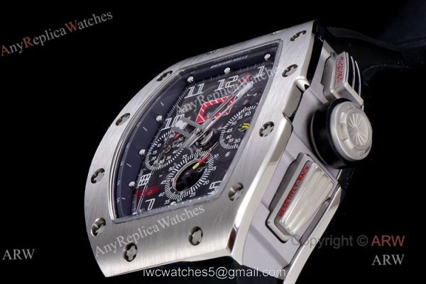KV Factory Replica Richard Mille RM 011-FM Felipe Massa Black Kite Flyback Chronograph Watch 3