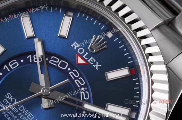 Noob Factory Replica Rolex Sky Dweller Blue Dial Automatic Watch 42mm 3