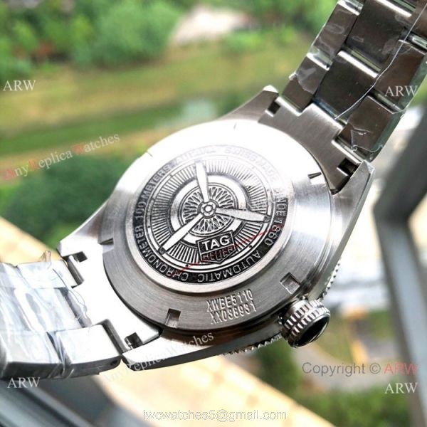 New Style TAG Heuer Autavia Isograph Stainless Steel Green Dial Watches 3