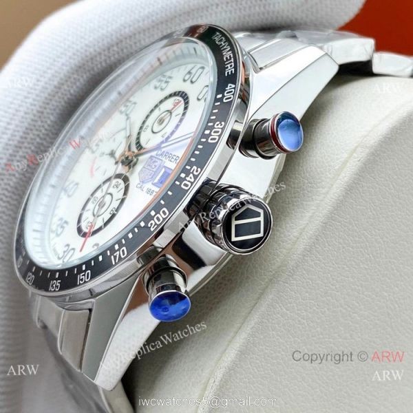 Copy Tag Heuer Carrera Cal 1887 Watch Stainless Steel White Face 3