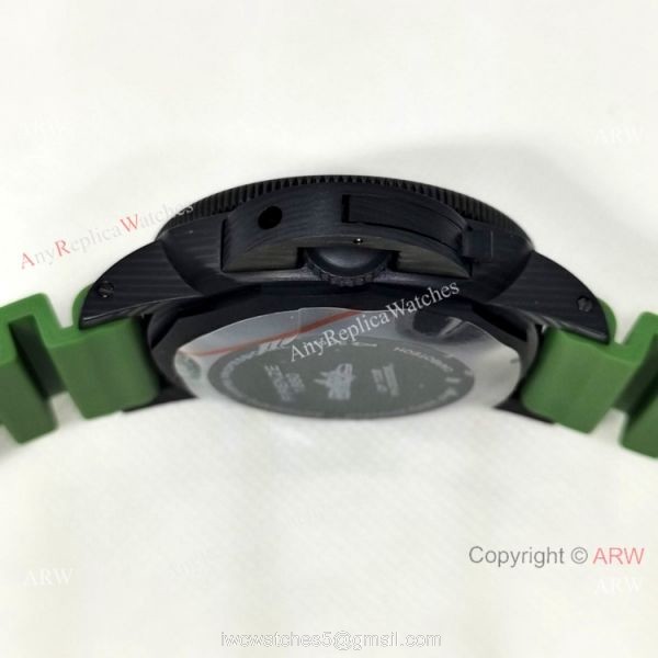 Panerai Replica Watch 47mm Camouflage Dial Military Green Rubber Strap 3