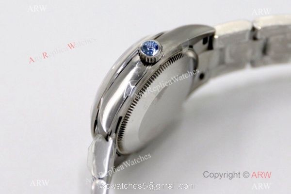 EW Factory 31mm Swiss Replica Rolex Oyster Perpetual Tif-fa-ny blue Dial Watch 3