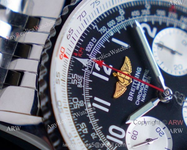 Swiss Replica Breitling Old Navitimer Stainless Steel Watch 7750 Movement 3
