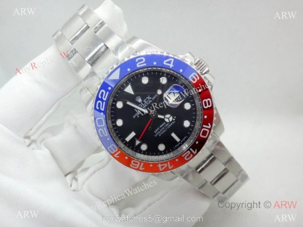 Higgest Quality Rolex GMT Master II Pepsi Replica Watch with ETA 2836 Movement 3