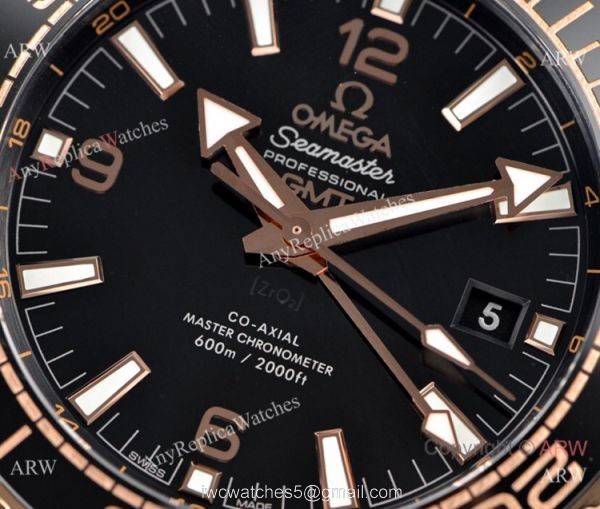 VS Factory Replica Omega Planet Ocean Deepsea King Black Ceramic Watch 3