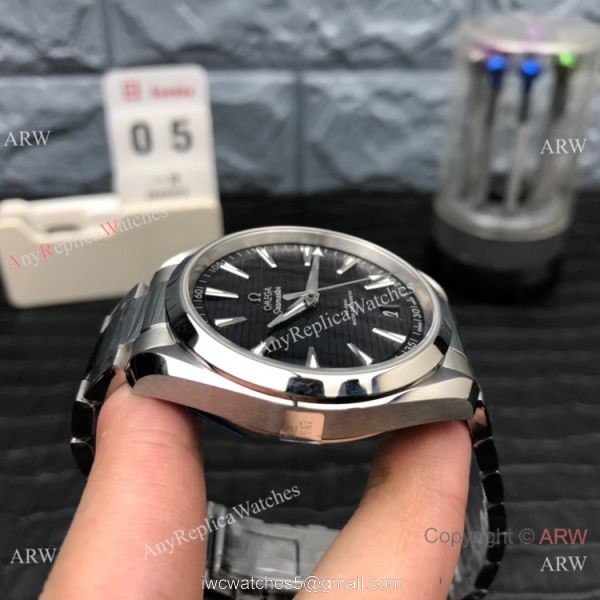 (VS) Swiss Omega Seamaster 150m Aqua Terra Master Watch Stainless Steel 3