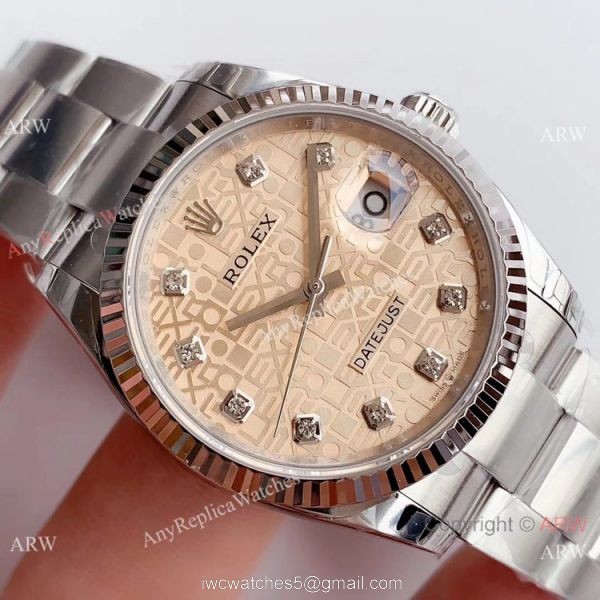 (EW) AAA Swiss Rolex EW Factory Datejust Stainless Steel Rose Gold computer Dial Watch 3