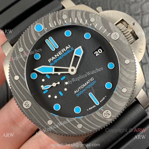 (VS) Best Replica Panerai Submersible BMG PAM 799 Watch Carbotech Bezel 3