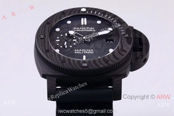 (VS) Swiss Panerai Submersible Marina Militare Carbotech Watch PAM 979 VS Factory Best Replica Edition 3