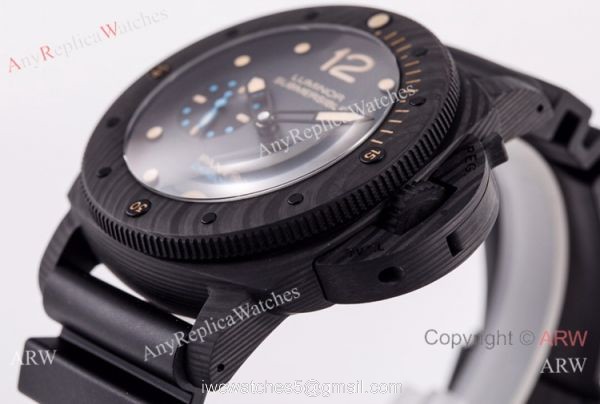 Swiss Grade 1 Panerai Luminor Submersible Carbon Watch VS Factory V2 3