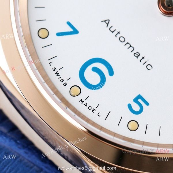 (VS) Swiss Panerai Luminor PAM756 Rose Gold White Face Watch 3