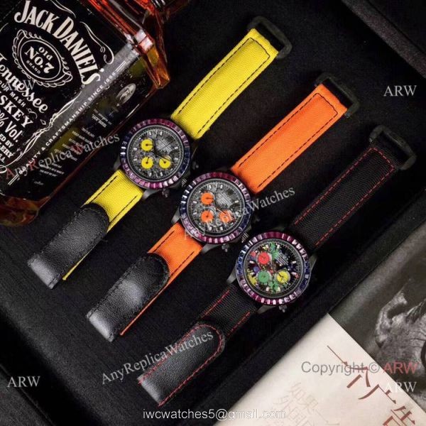 Rolex Daytona Graffiti Face 42mm Watch / Rolex Daytona Rainbow Replica Watch 3