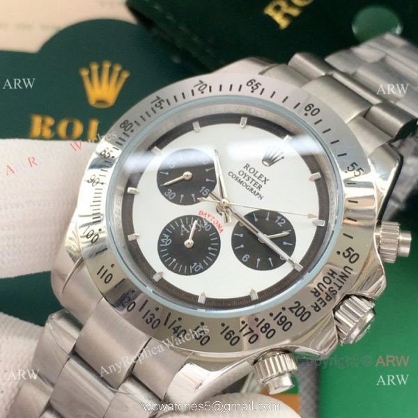 High Quality Rolex Rolex Paul Newman Replica Watch 40mm Stainless Steel Panda Face 3