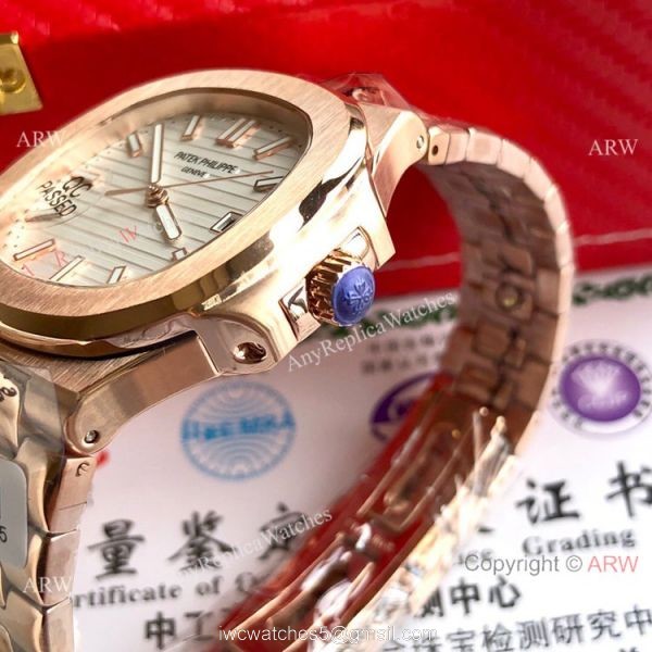 Rose Gold Patek Philippe Nautilus Repica Watches For Sale 3