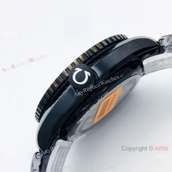 Swiss OE Factory Omega Planet Ocean Deep Black 600m All Black Watch Omega Seamaster Super Clone 3