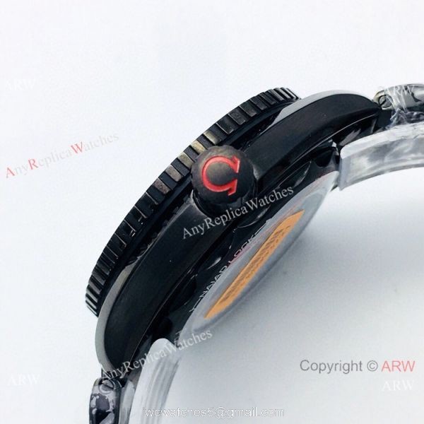 Swiss Grade 1 Omega Planet Ocean Deep Black 8906 Red Inner Watch OE Factory 3