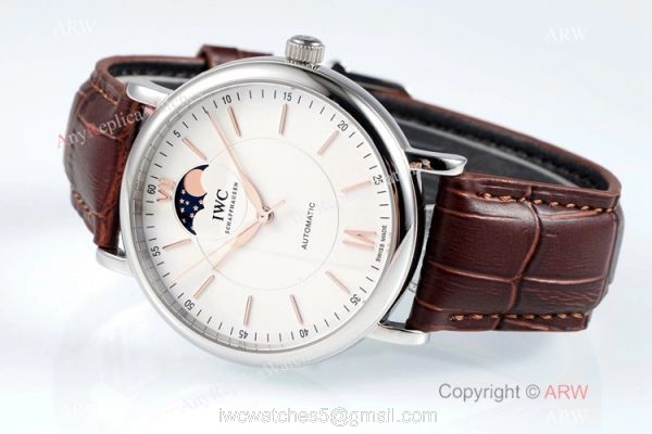 Swiss Replica IWC Portofino Moon Phase 40mm Watch IWS Factory 3