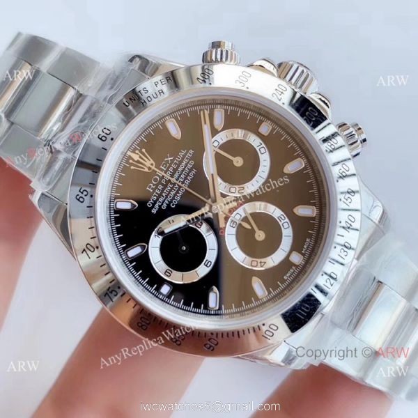 Noob Factory Clone 7750 Rolex Daytona Replica Watch Ss Black Dial 3